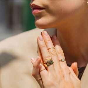 Aurate rose gold infinity ring